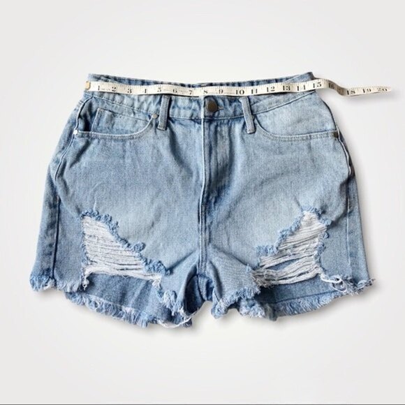 BP Nordstrom Denim Shorts Light Wash Distressed 29 - Picture 9 of 10